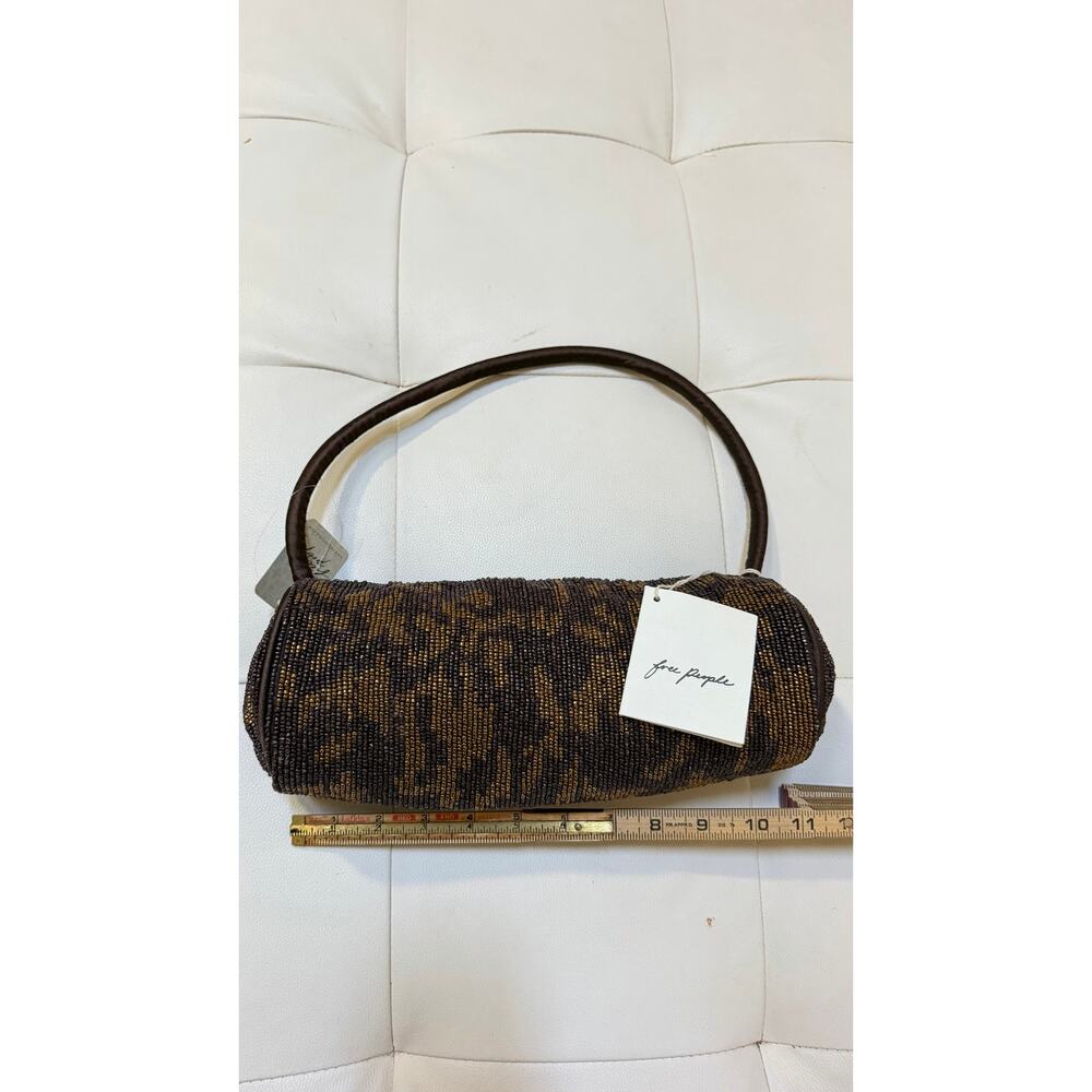 Free People Beaded Barrel Shoulder Bag – Black/Bronze – NWT $98 - Picture 7 of 10